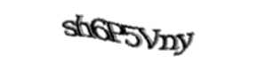 Security check image, please type the characters shown